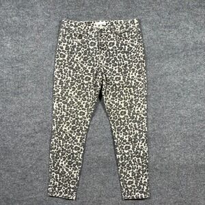 Made and Loved LOFT Womens Jeans Size W32" Animal Print Stretch Mid Rise